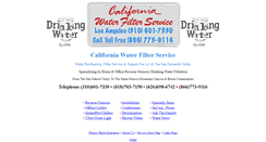 Desktop Screenshot of californiawaterfilterservice.com