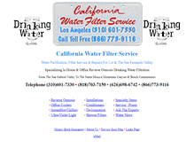 Tablet Screenshot of californiawaterfilterservice.com